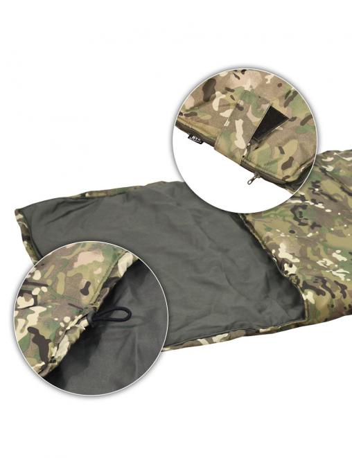 Спальный мешок-одеяло с подголовником цв.Мультикам