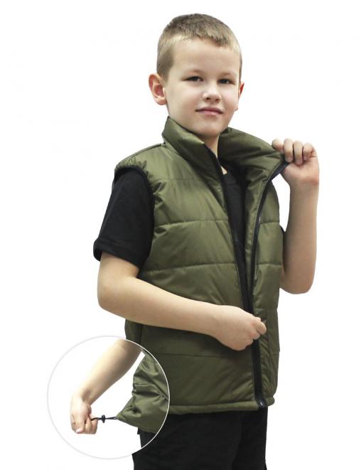 Жилет детский утеплённый RS цв.Олива