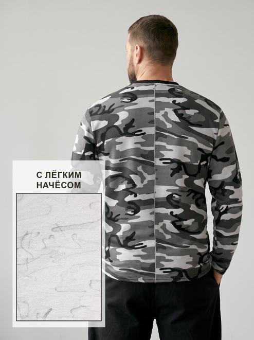 Толстовка тк.Футер 2-х нитка с начёсом цв.Серый КМФ УЦЕНКА