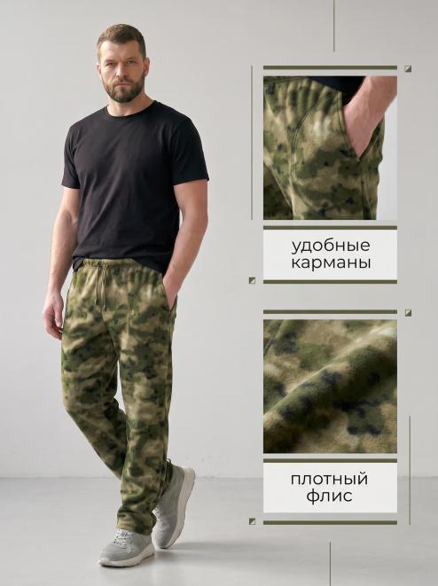 Брюки мужские BVR-SPORT тк.Флис цв.МОХ Зеленый