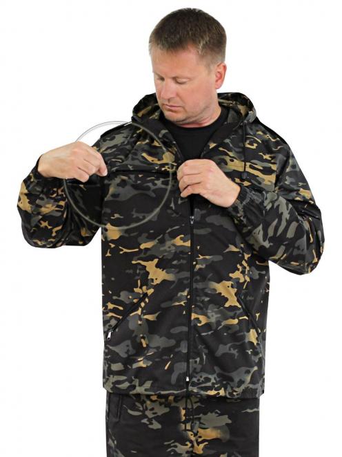 Костюм СПОРТ АКТИВ цв.Мультикам черный