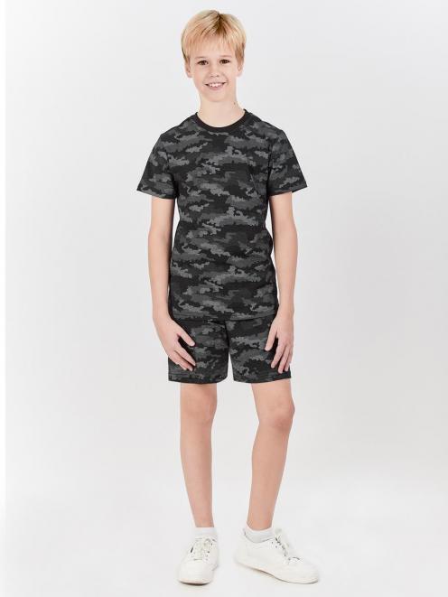 Комплект детский ЗАРНИЦА ЛЕТО с шортами цв.Blur КМФ Чёрный NEW