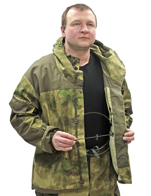 Костюм ГОРКА NEW тк.Рип-стоп цв.Мох/Атак зелёный с накладками