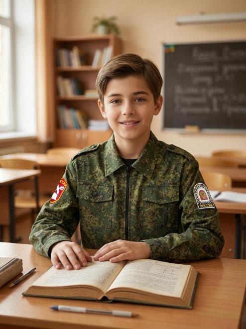 Костюм КАДЕТ-СТАРШЕКЛАССНИК тк.Смесовая цв.Цифра