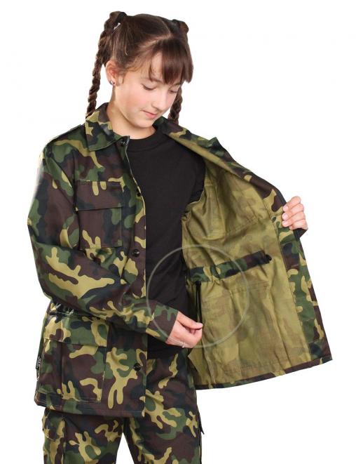 Костюм детский ВОЕННО-ПОЛЕВОЙ RS тк.Смесовая цв.Зеленый КМФ