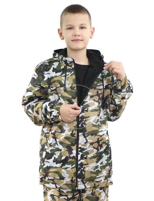 Костюм детский АЛЬФА-DEMI RS тк.Оксфорд цв.НАТО КМФ Зелёный