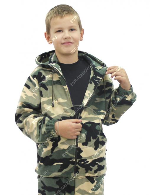 Костюм детский БАРС Флисовый RS цв.Зеленый КМФ 134