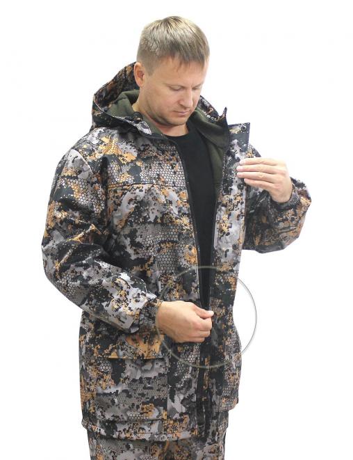 Костюм ТАЙГА-DEMI RS тк.Polarfleece цв.Соты ULTRA