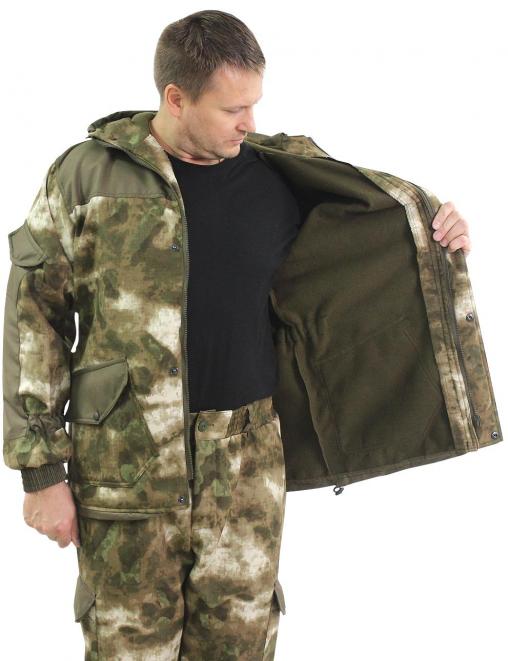 Костюм ГОРКА-ДЕМИ  RS тк.Polarfleece рип-стоп цв.Атак зелёный