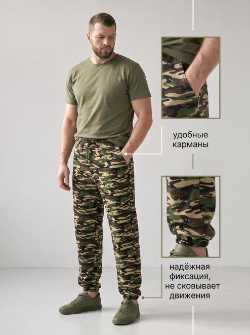 Трико мужское ТОРНАДО RS тк.Футер цв.Зелёный КМФ NEW