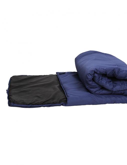 Спальный мешок-одеяло с подголовником цв.Синий