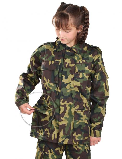 Костюм детский ВОЕННО-ПОЛЕВОЙ RS тк.Смесовая цв.Зеленый КМФ