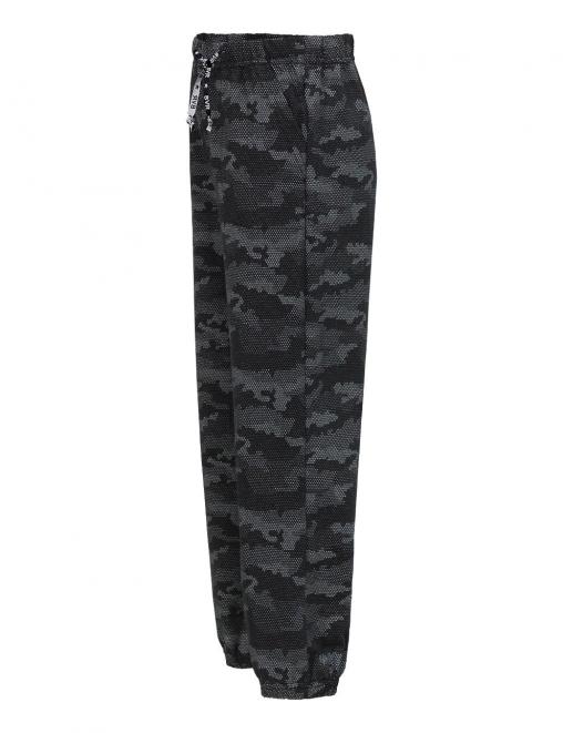 Брюки детские летние RAINBOW тк.Кулирка цв.Blur КМФ Чёрный NEW