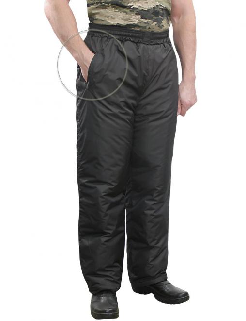 Брюки утеплённые ВИХРЬ  тк.Дюспа цв.Чёрный