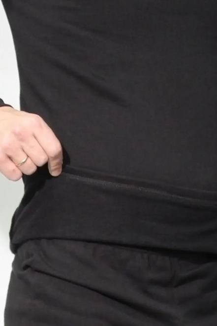 Белье нательное тк.Футер с начёсом цв.Чёрный