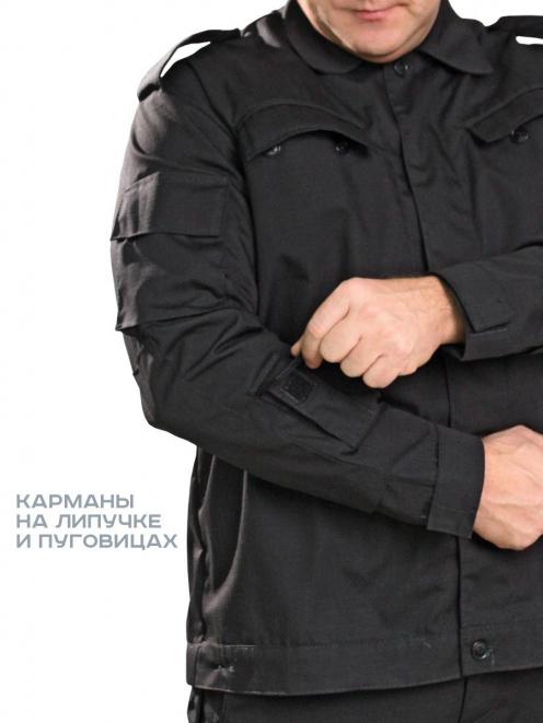 Костюм СПЕЦНАЗ тк.Рип-стоп цв.Чёрный