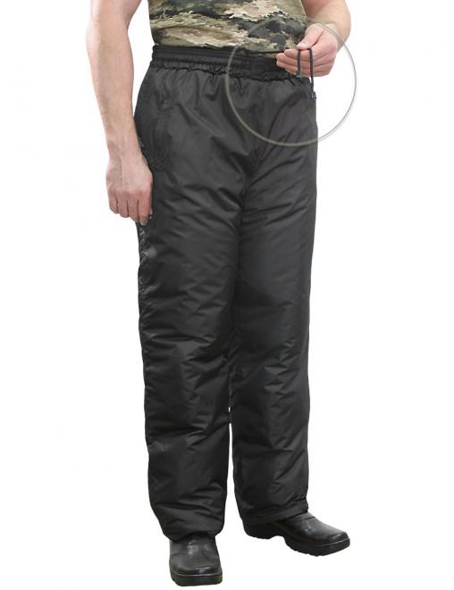 Брюки утеплённые ВИХРЬ  тк.Дюспа цв.Чёрный