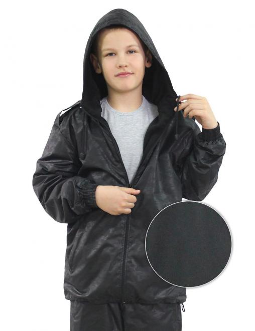 Костюм детский АЛЬФА-DEMI тк.Дюспа цв.Чёрный КМФ