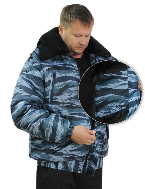 Куртка ОХРАННИК тк.Оксфорд цв.Серый Камыш