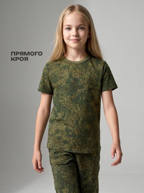 Футболка детская цв.Цифра зелёная