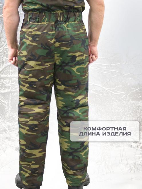 Полукомбинезон утеплённый тк.Смесовая цв.Зеленый КМФ