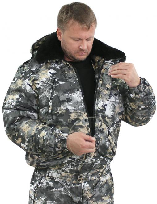 Костюм зимний НОРД тк.Дюспа/Мембрана цв.Полигон
