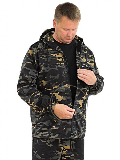 Костюм СПОРТ АКТИВ цв.Мультикам черный