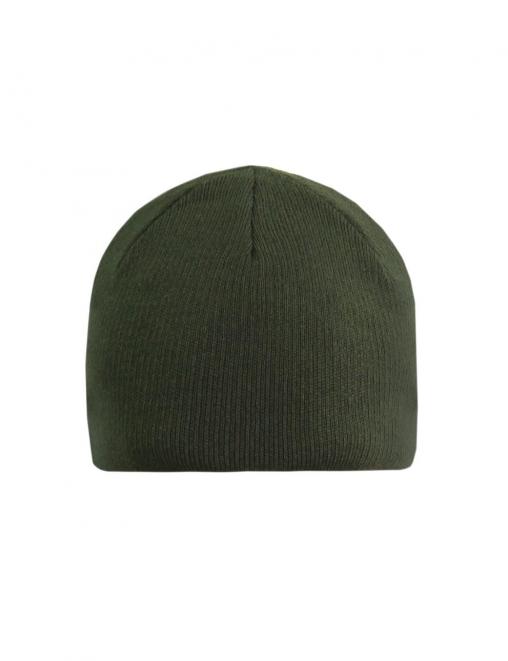 Шапка вязаная 2-х нитка без отворота цв.Олива