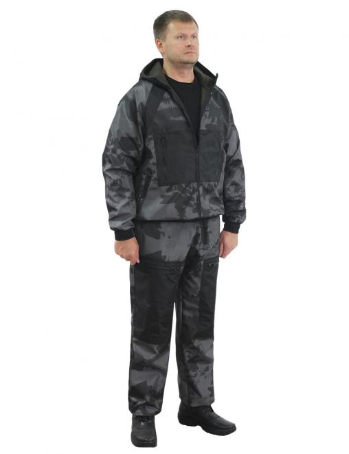 Костюм БЕРКУТ-DEMI тк.Polarfleece цв.Black ambit