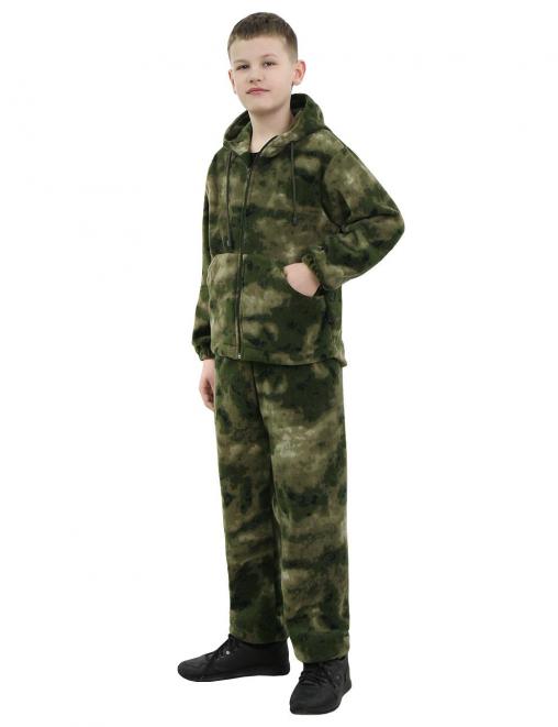 Костюм детский БАРС Флисовый цв.Мох зеленый