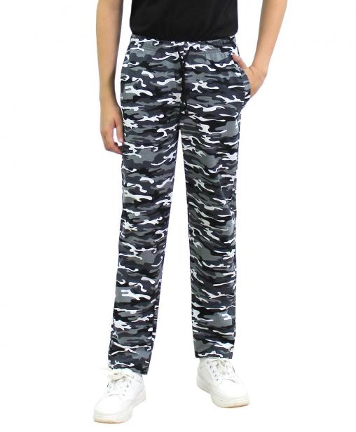 Брюки спортивные детские ЭКСТРИМ RS тк.Футер цв.Белый КМФ