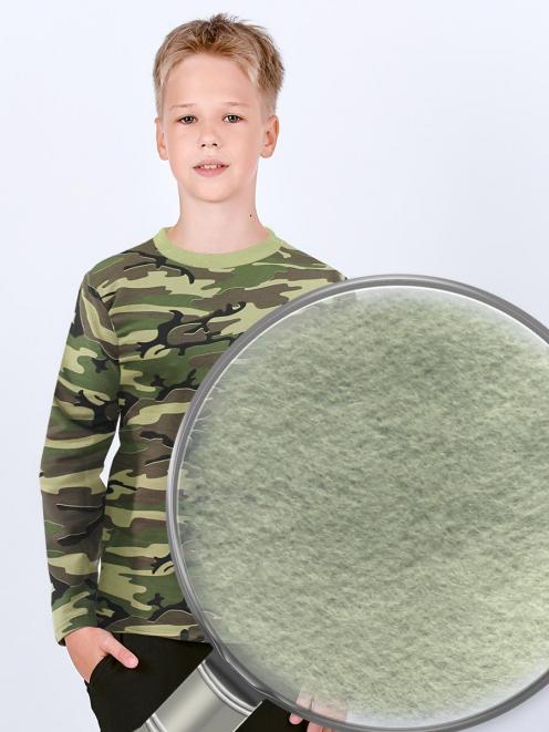 Толстовка детская СТРАЙК RS тк.Футер 2-х нитка с начёсом цв.Зеленый КМФ