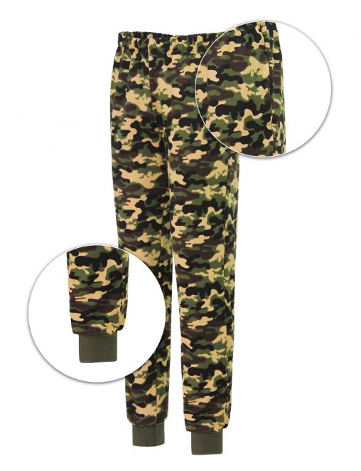 Трико мужское NATURE на манжете RS тк.Футер цв.Зел.КМФ 4465