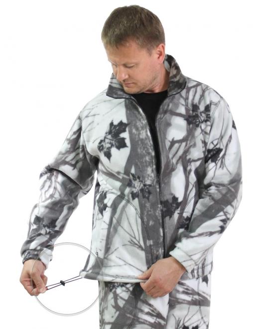 Толстовка Флисовая New цв.Белый Лес