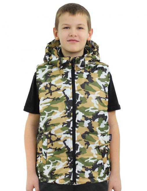 Жилет детский утеплённый СТАЛКЕР RS цв.НАТО КМФ