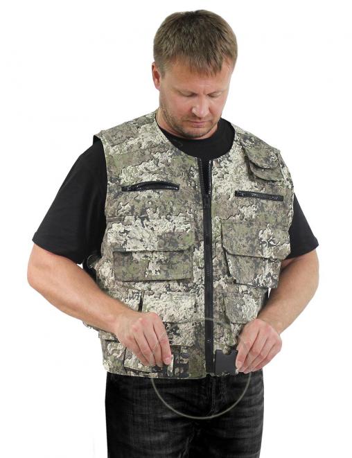 Жилет ОХОТА тк.Смесовая цв.BLUR 2267