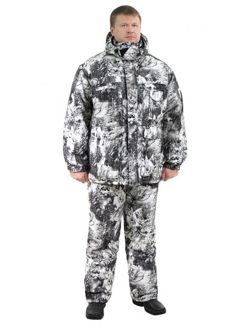 Костюм зимний ФОРЕСТ тк.Алова цв.Белый Лес 2