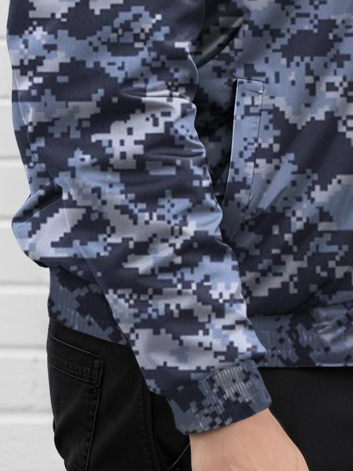 Ветровка ОХРАНА тк.Оксфорд цв.Цифра Синяя