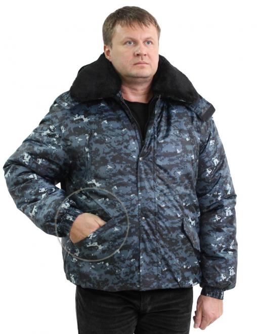 Куртка ОХРАННИК тк.Оксфорд цв.Цифра Темно-синяя