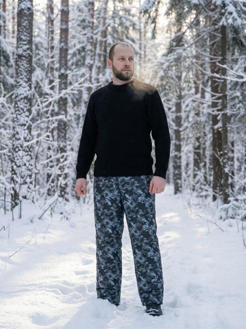 Брюки утеплённые ВИХРЬ RS тк.Оксфорд цв.Серый КМФ