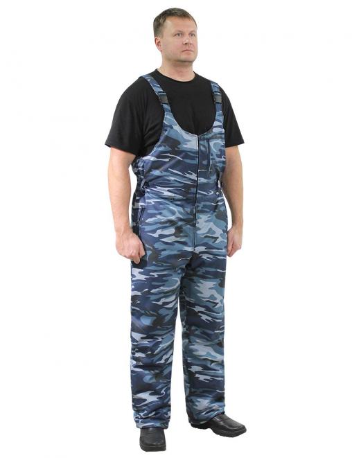 Полукомбинезон утеплённый тк.Смесовая цв.Серый КМФ