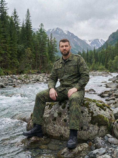 Костюм ВОЕННО-ПОЛЕВОЙ тк.Грета цв.Цифра зеленая