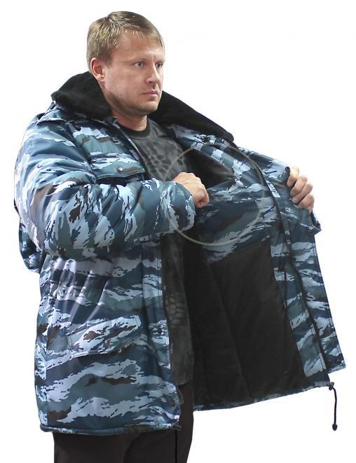 Куртка ЗИМА тк.Оксфорд цв.Серый Камыш