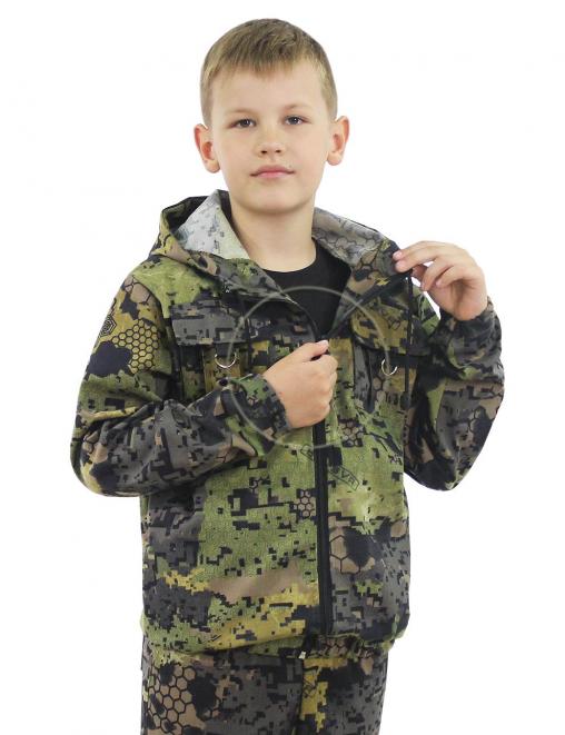 Костюм детский ЗАРНИЦА RS тк.Смесовая цв.Пиксель LoGo Костюм детский ЗАРНИЦА RS тк.Смесовая цв.Пиксель LoGo