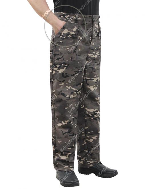 Брюки РАБОЧИЕ RS цв.Мультикам коричневый