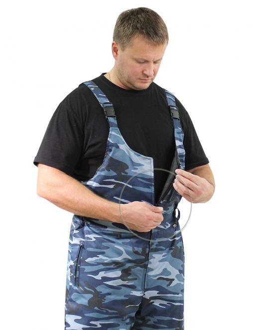 Полукомбинезон утеплённый тк.Смесовая цв.Серый КМФ