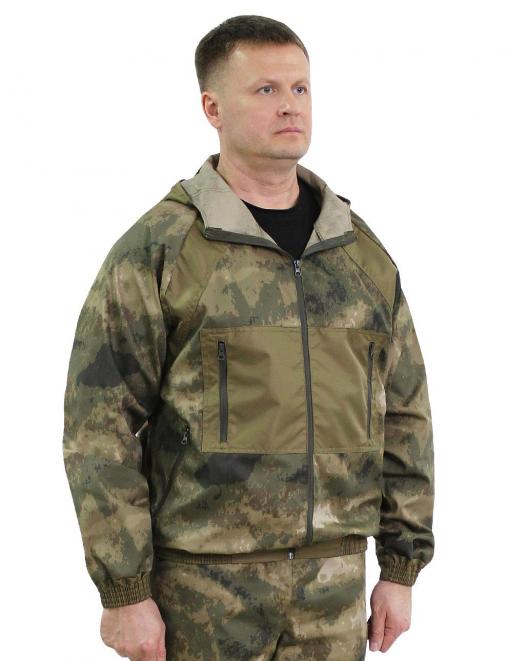 Костюм ПАРТИЗАН тк.Смесовая цв.Мох зеленый