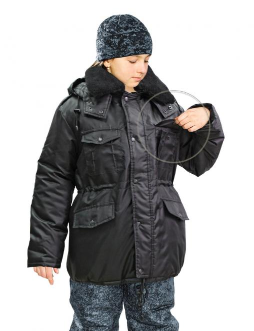 Куртка детская ЗИМА цв.Чёрный