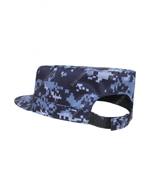 Кепка на липучке тк.Смесовая цв.Цифра Синяя