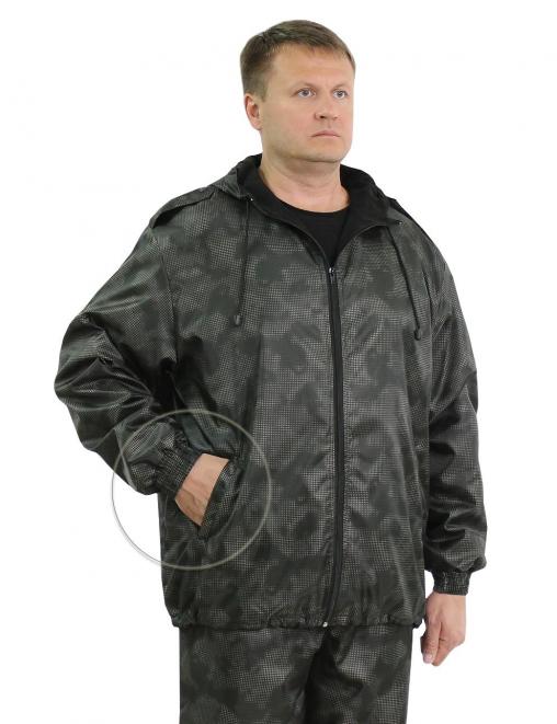 Костюм АЛЬФА-DEMI тк.Оксфорд цв.Черный КМФ